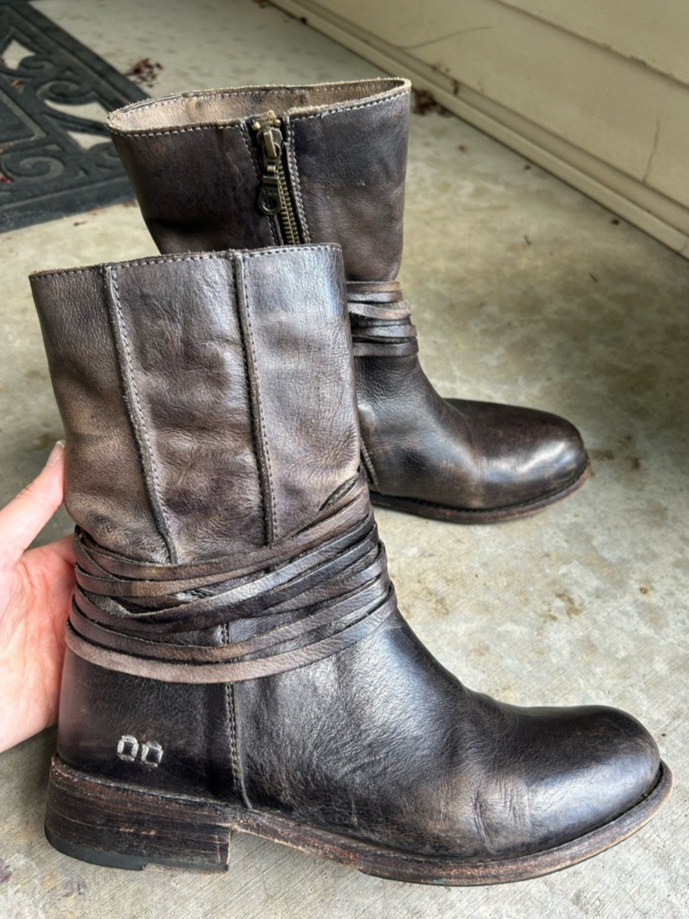 Bed Stu Leather Rampton Boots 10